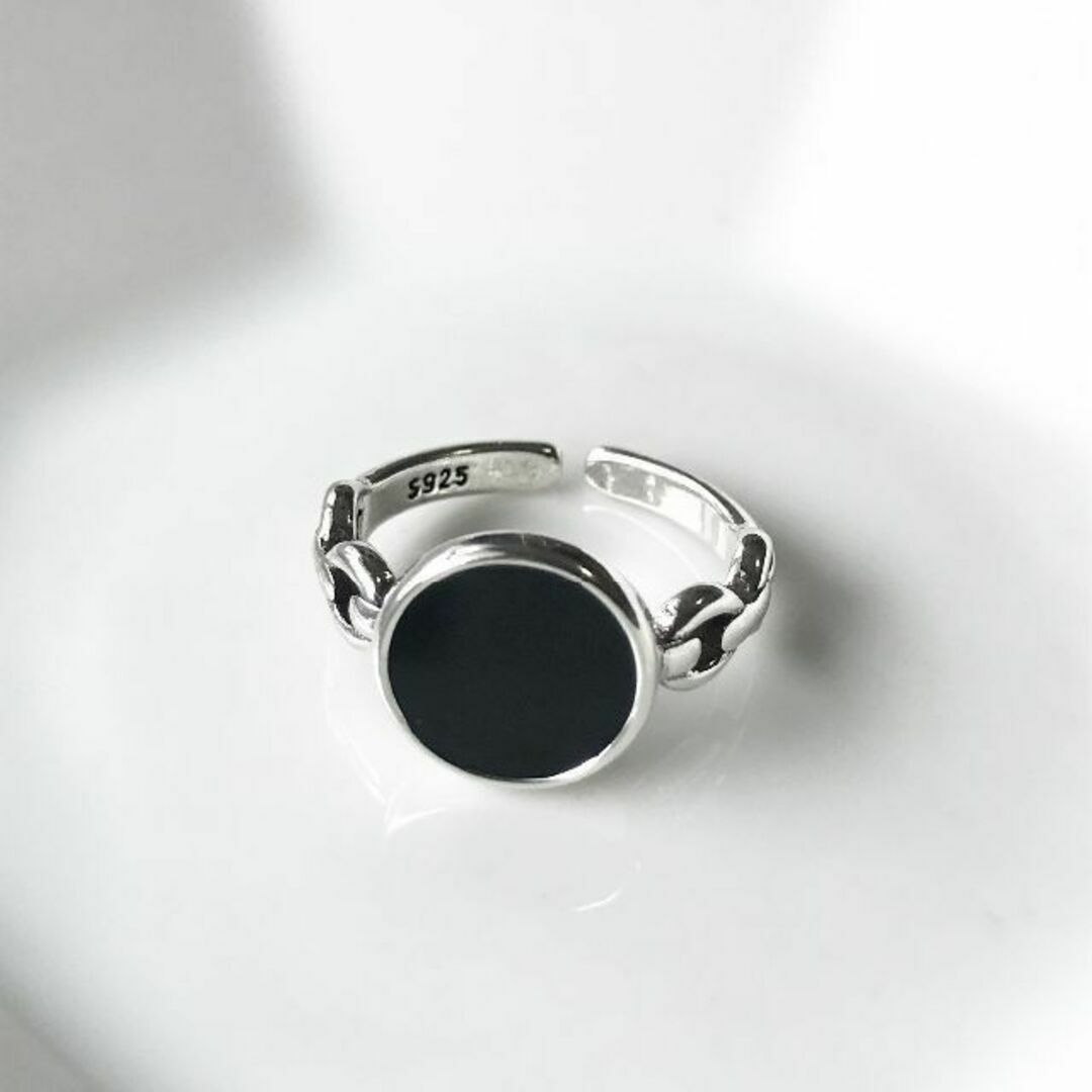 black stone onepoint ring レディースのアクセサリー(リング(指輪))の商品写真