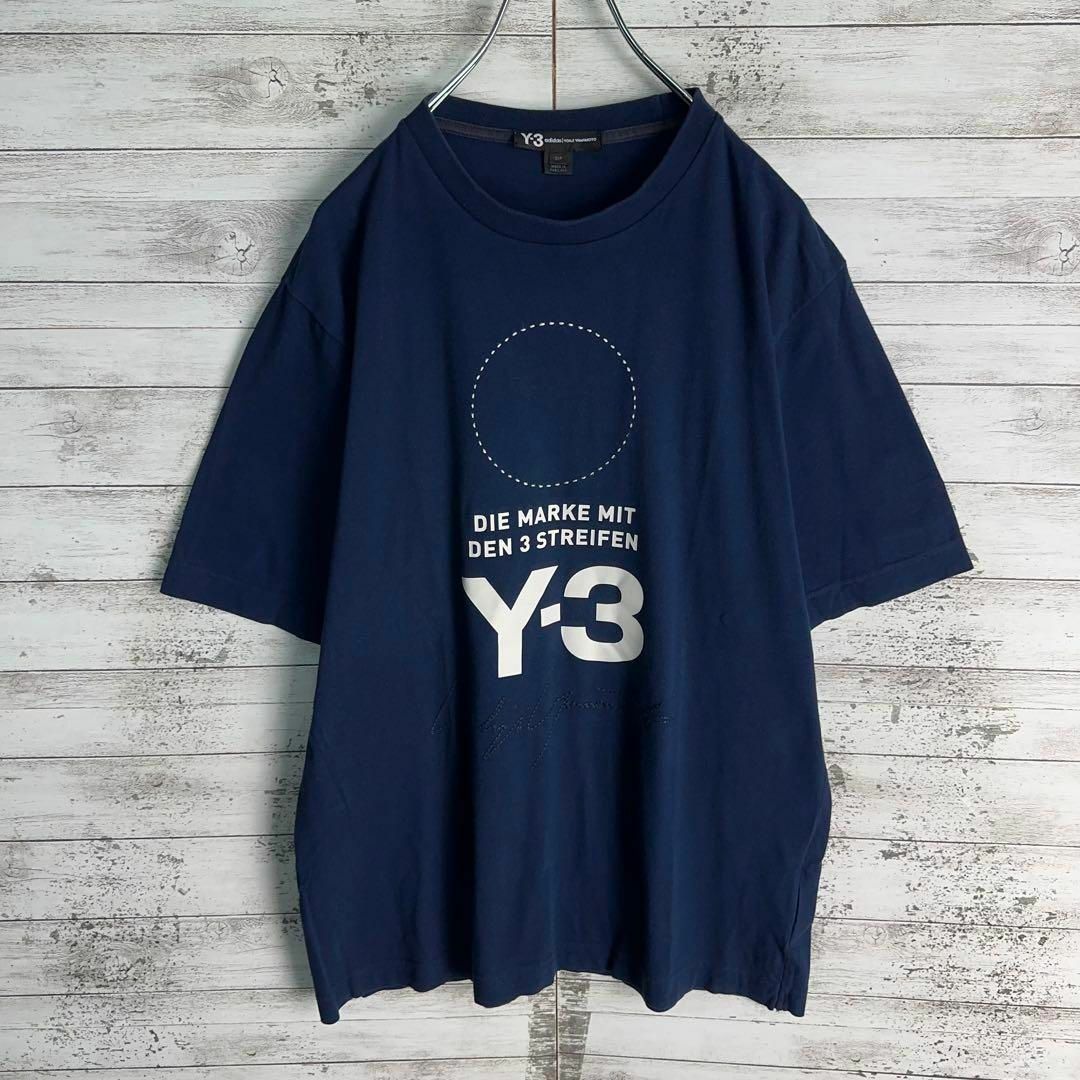 Y-3(ワイスリー)の9485【即完売モデル】Y-3☆サークルロゴ人気カラーtシャツ　入手困難　美品 メンズのトップス(Tシャツ/カットソー(半袖/袖なし))の商品写真