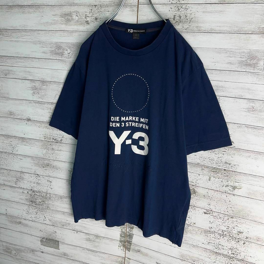 Y-3(ワイスリー)の9485【即完売モデル】Y-3☆サークルロゴ人気カラーtシャツ　入手困難　美品 メンズのトップス(Tシャツ/カットソー(半袖/袖なし))の商品写真
