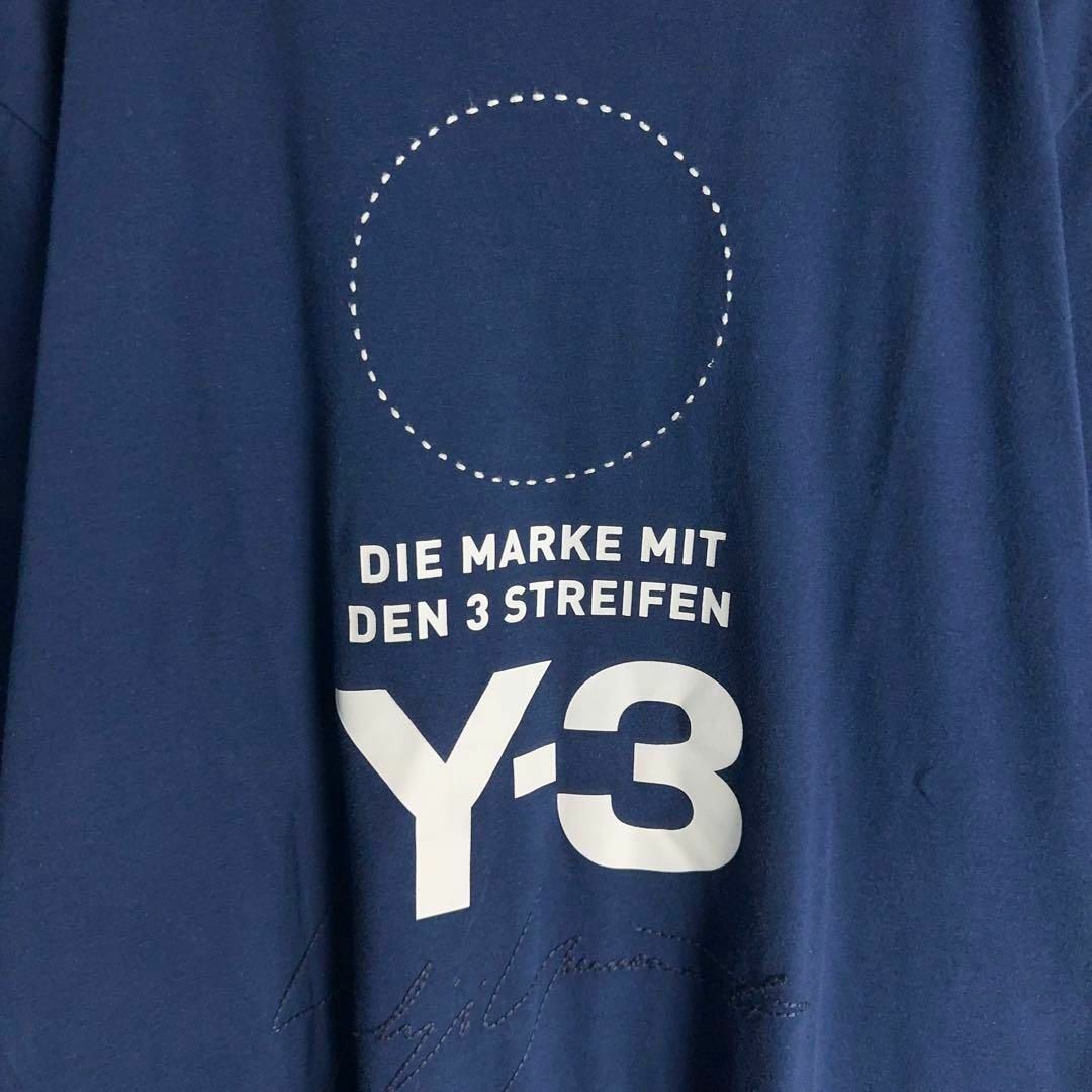 Y-3(ワイスリー)の9485【即完売モデル】Y-3☆サークルロゴ人気カラーtシャツ　入手困難　美品 メンズのトップス(Tシャツ/カットソー(半袖/袖なし))の商品写真