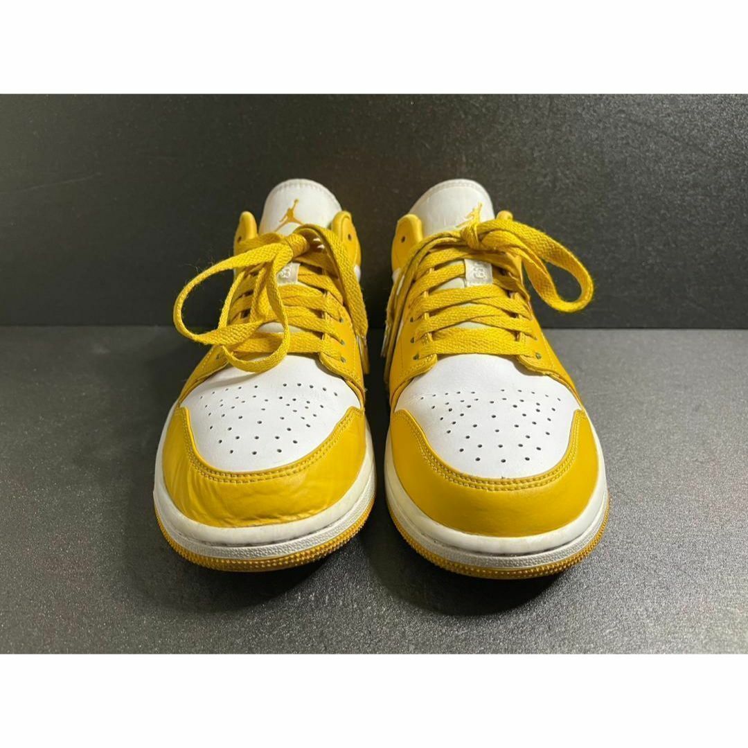 NIKE(ナイキ)の27cm NIKE AIR JORDAN 1 LOW WHITE/POLLEN メンズの靴/シューズ(スニーカー)の商品写真