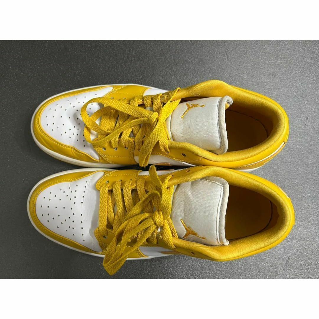 NIKE(ナイキ)の27cm NIKE AIR JORDAN 1 LOW WHITE/POLLEN メンズの靴/シューズ(スニーカー)の商品写真