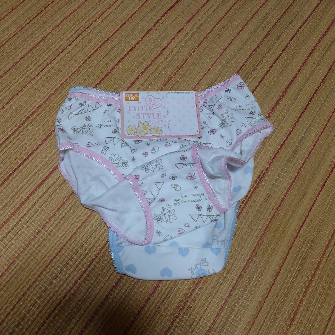 ショーツ 160 二枚組☆ キッズ/ベビー/マタニティのキッズ服女の子用(90cm~)(下着)の商品写真