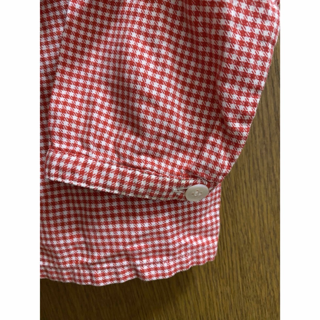 familiar(ファミリア)のfamiliar ファミリア　赤チェックシャツ　80cm キッズ/ベビー/マタニティのベビー服(~85cm)(シャツ/カットソー)の商品写真