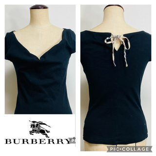 BURBERRY - 【送料無料】BURBERRY カットソー◎Tシャツ リボン 変形シャツ