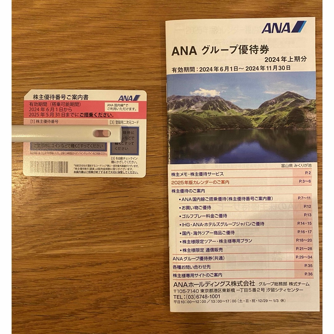 ANA(全日本空輸)(エーエヌエー(ゼンニッポンクウユ))のANA 株主優待券 チケットの優待券/割引券(その他)の商品写真