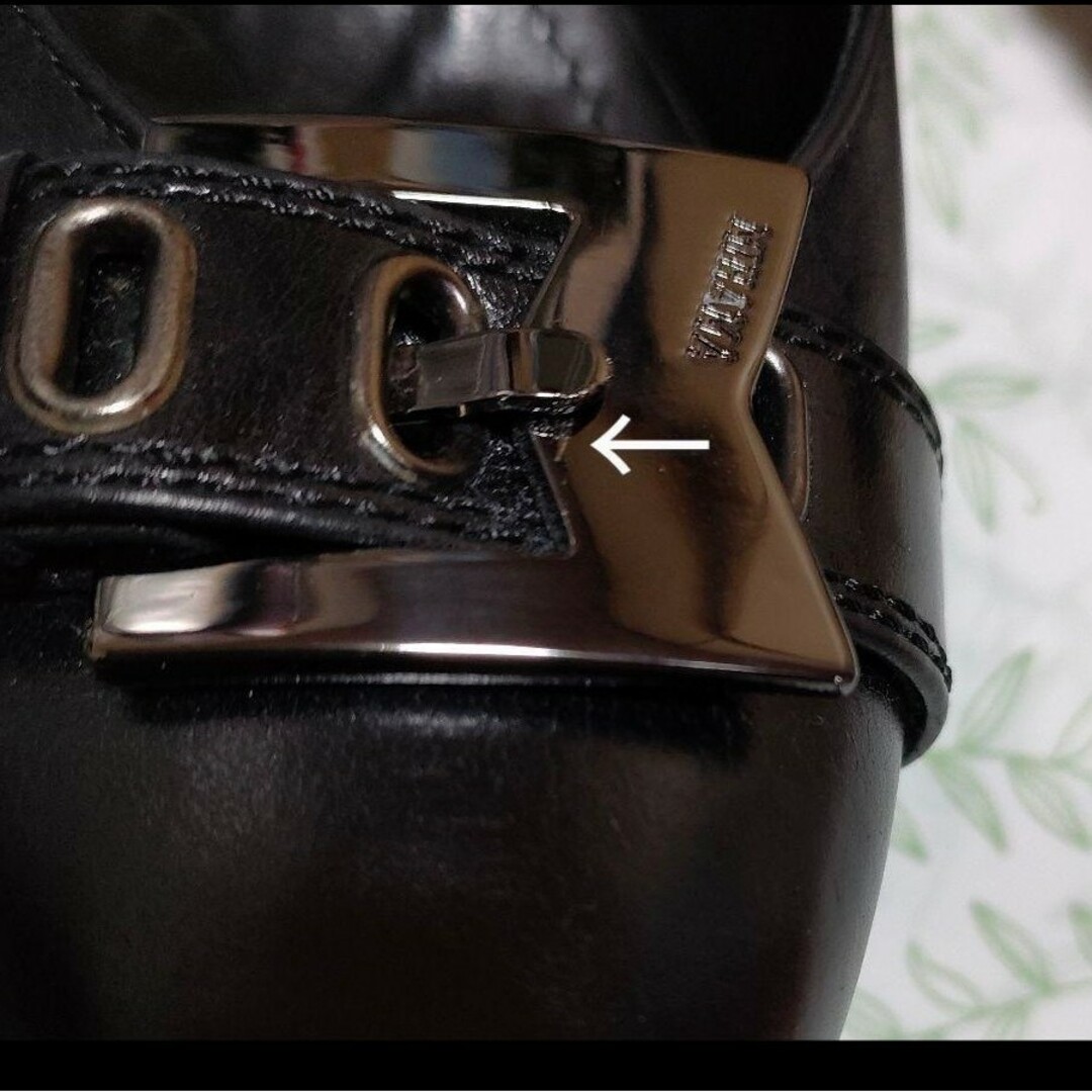 MIHAMA ミハマ　レザーパンプス　黒　23cm レディースの靴/シューズ(ハイヒール/パンプス)の商品写真
