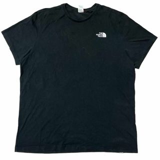 ザノースフェイス(THE NORTH FACE)のノースフェイス 半袖Tシャツ ロゴT ロゴパッチ ブラック 夏物古着 bh1(Tシャツ/カットソー(半袖/袖なし))