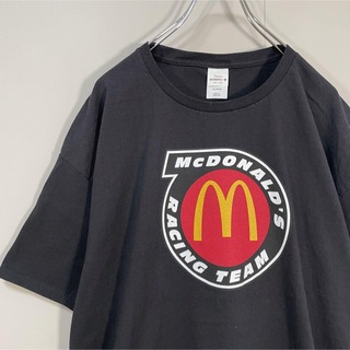 Hanes - 【ヘインズボディ◎】マクドナルド企業Tシャツ古着オーバーサイズ黒ビッグロゴ半袖