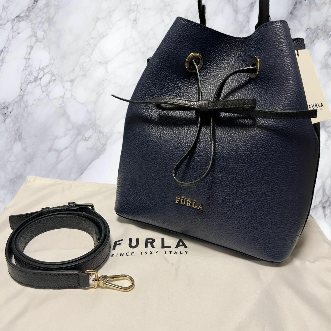 Furla(フルラ)の新品未使用 フルラ コスタンザ 巾着 2way バイカラー ショルダーバッグ レディースのバッグ(ショルダーバッグ)の商品写真