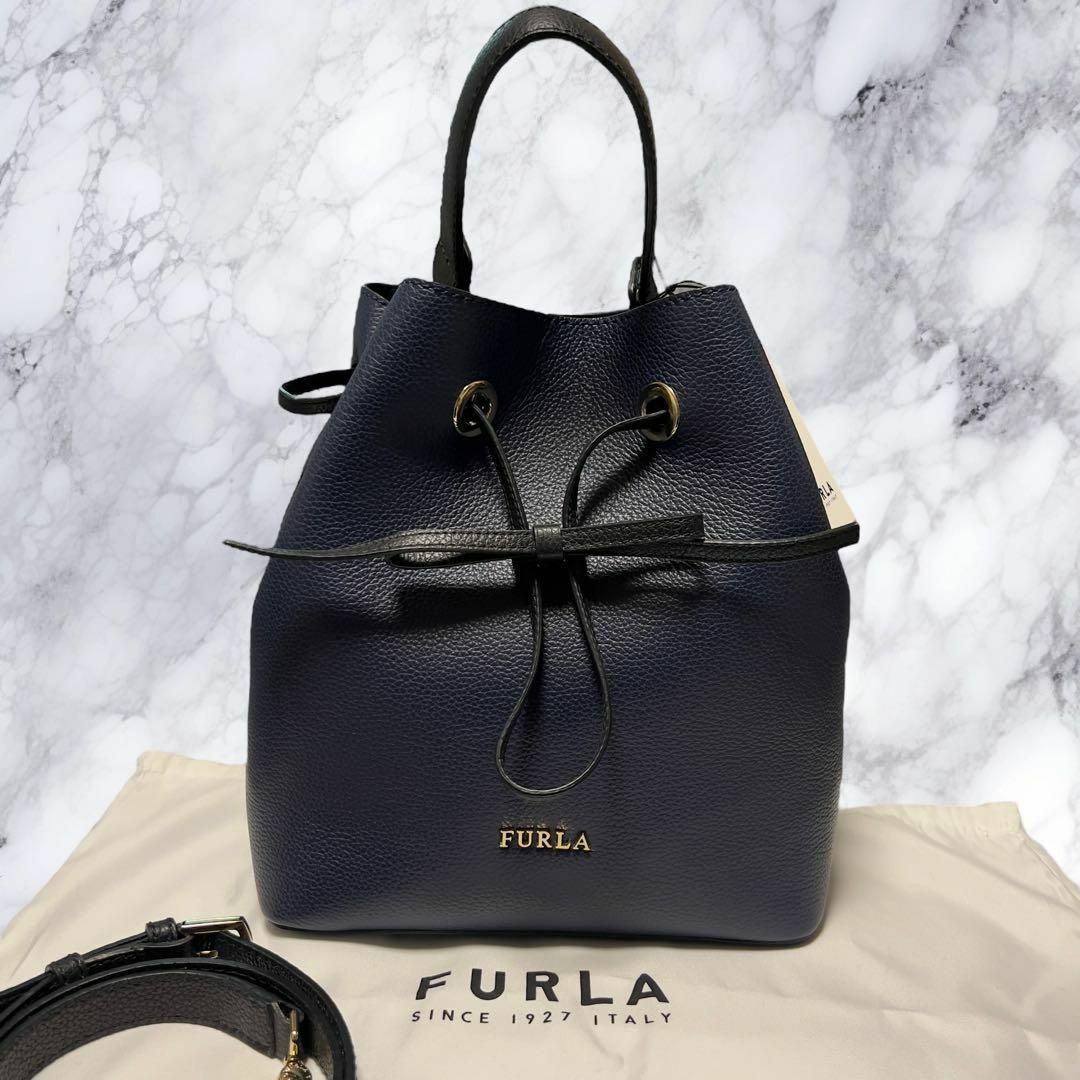 Furla(フルラ)の新品未使用 フルラ コスタンザ 巾着 2way バイカラー ショルダーバッグ レディースのバッグ(ショルダーバッグ)の商品写真