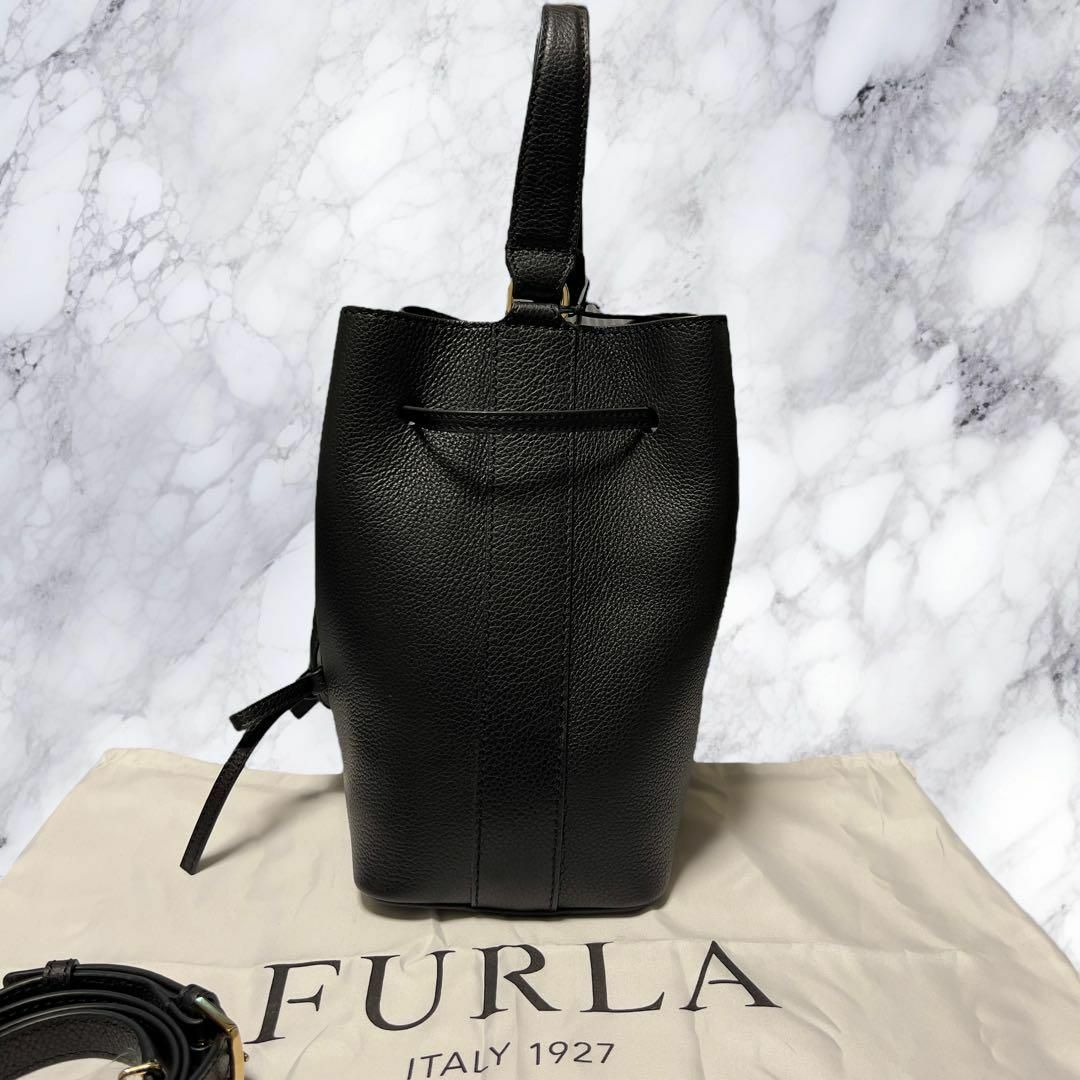 Furla(フルラ)の新品未使用 フルラ コスタンザ 巾着 2way ショルダーバッグ ブラック 黒 レディースのバッグ(ショルダーバッグ)の商品写真