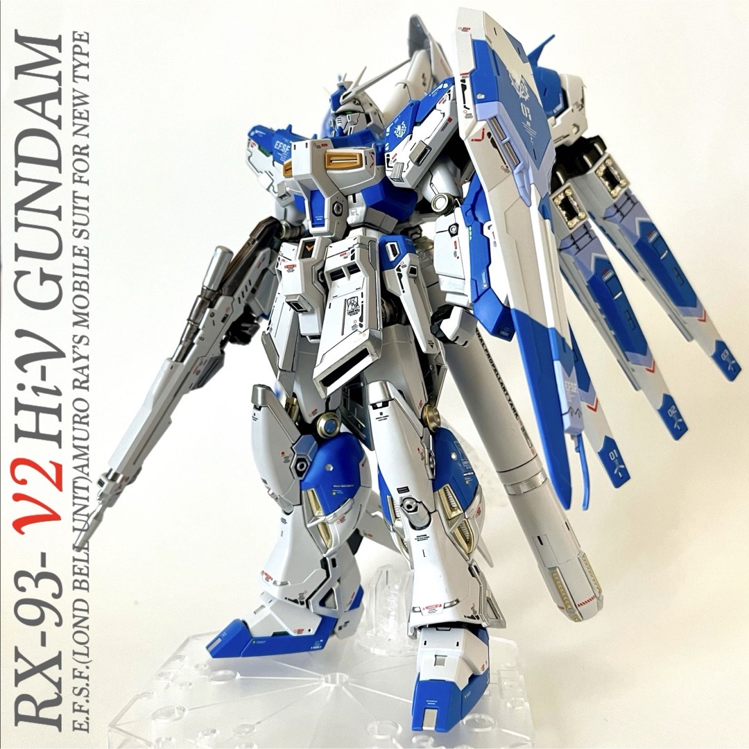 RX-93-ν2 Hi-ν GUNDAM ハイニューガンダム 完成品 RG エンタメ/ホビーのおもちゃ/ぬいぐるみ(模型/プラモデル)の商品写真