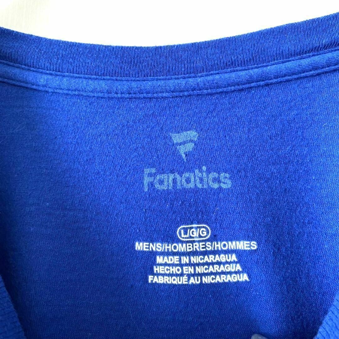 Fanatics チャンピオンズ ファイナル Tシャツ L ブルー 青 古着 メンズのトップス(Tシャツ/カットソー(半袖/袖なし))の商品写真