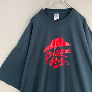 GILDAN - 【超オーバーサイズ、企業Tシャツ】ピザロイヤルハット古着ビッグプリント一点もの