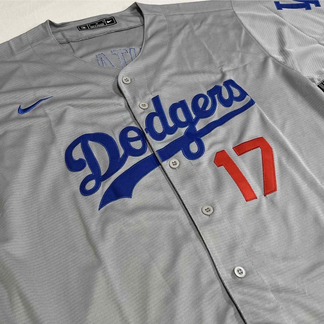 NIKE(ナイキ)の大谷翔平 ドジャース ユニフォーム 野球 MLB Dodgers グレー スポーツ/アウトドアの野球(応援グッズ)の商品写真