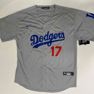 ナイキ(NIKE)の大谷翔平 ドジャース ユニフォーム 野球 MLB Dodgers グレー(応援グッズ)