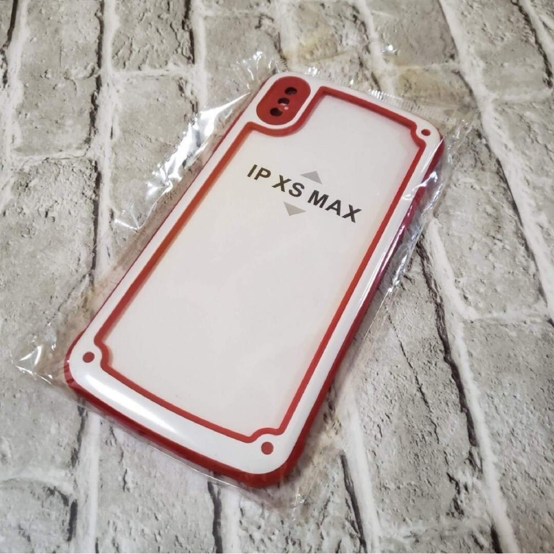 iPhoneXSmax iPhoneケース レッドカラーケース 赤色 かわいい スマホ/家電/カメラのスマホアクセサリー(iPhoneケース)の商品写真