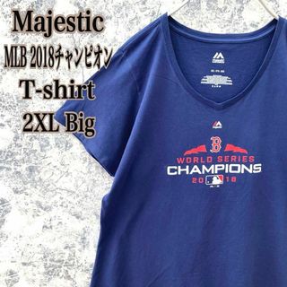 IT126 US古着マジェスティック2018チャンピオンレッドソックスTシャツ(Tシャツ/カットソー(半袖/袖なし))