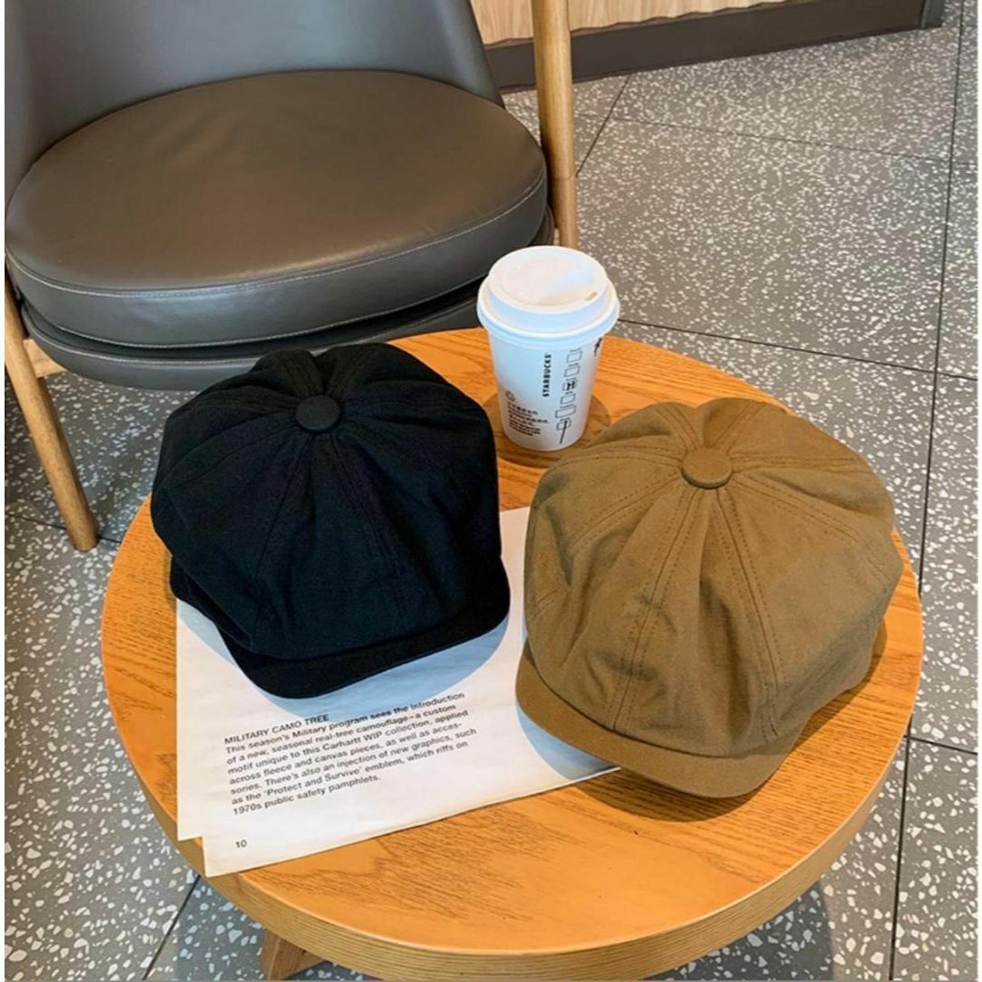 ブラウン XL キャスケット ハンチング 帽子 ハンチング帽 メンズ　無地 メンズの帽子(キャスケット)の商品写真