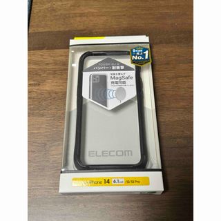 エレコム(ELECOM)のiPhone 14/13 TOUGH SLIM LITE バンパー 黒　新品(iPhoneケース)