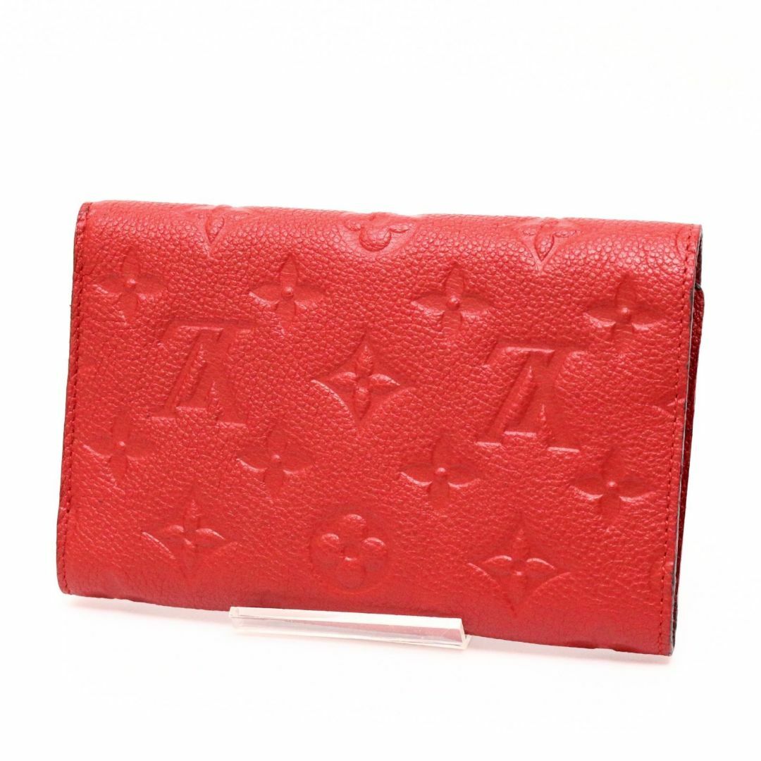 LOUIS VUITTON(ルイヴィトン)のルイヴィトン M60735 アンプラント キュリーズ 折り財布 ウォレット 赤 レディースのファッション小物(財布)の商品写真