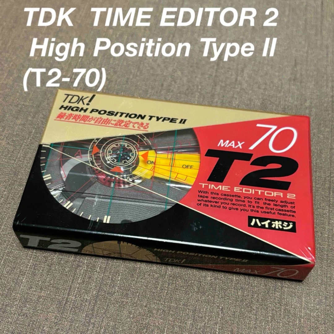 TDK(ティーディーケイ)の極レア品★TDK カセットテープTIME EDITOR2 ハイポジ タイプ2 スマホ/家電/カメラのオーディオ機器(その他)の商品写真