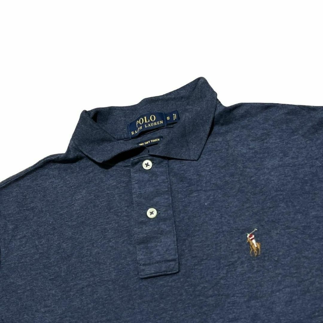 POLO RALPH LAUREN(ポロラルフローレン)のポロラルフローレン 半袖ポロシャツ ピーマソフトタッチ ポニー 夏物古着bh4 メンズのトップス(ポロシャツ)の商品写真