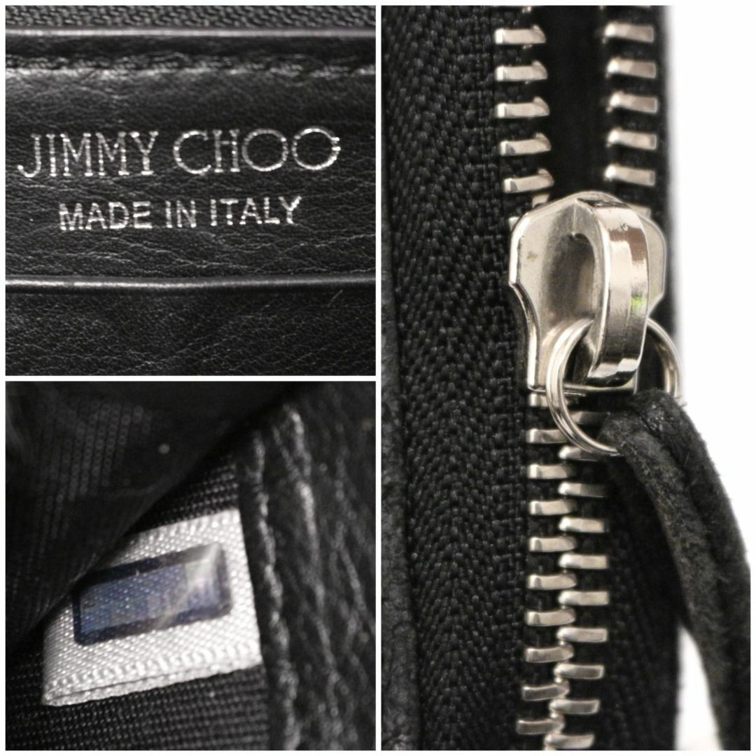 JIMMY CHOO(ジミーチュウ)のジミーチュウ 長財布 ロングウォレット スター スタッズ ラウンドジップ レザー レディースのファッション小物(財布)の商品写真