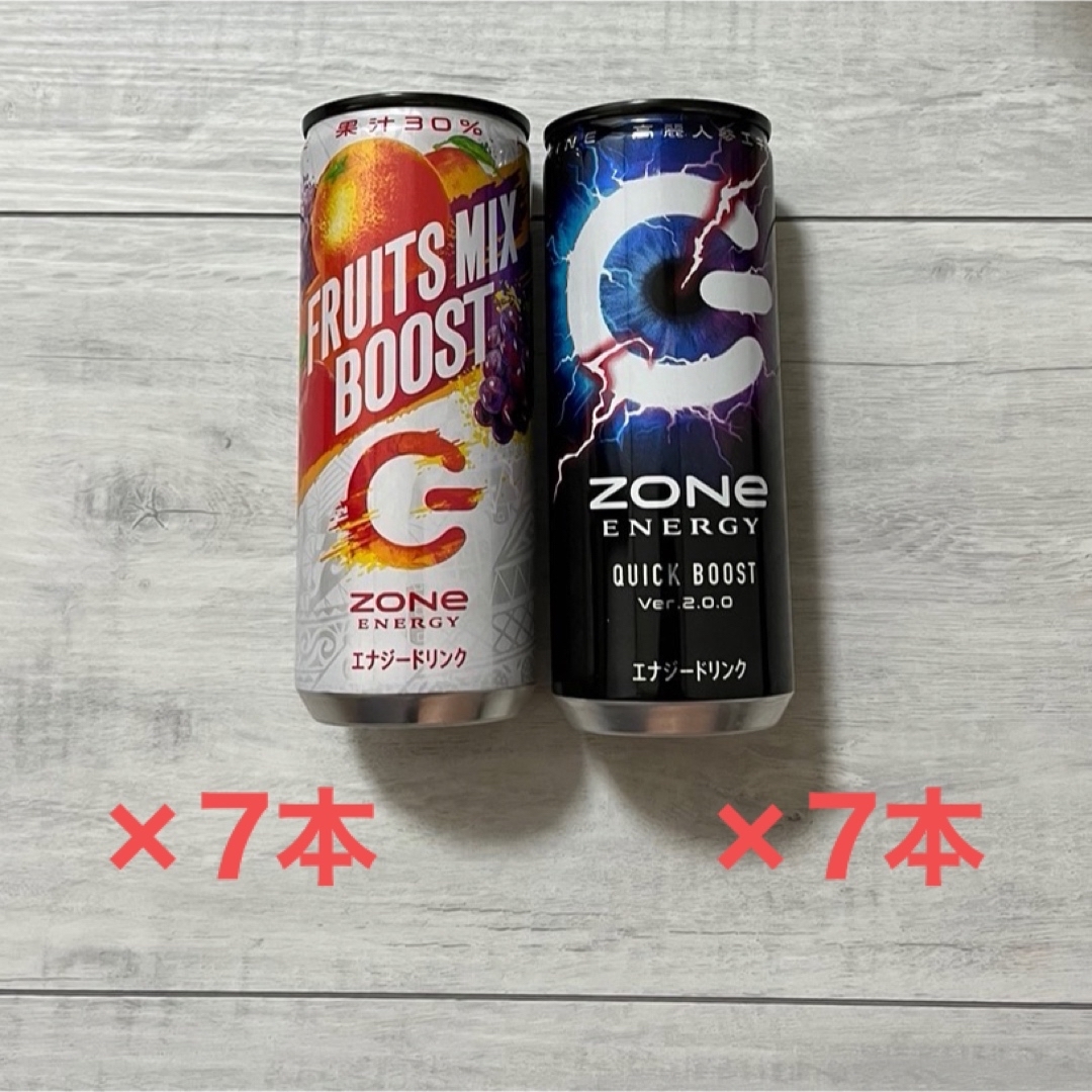 サントリー(サントリー)のZONe ENERGY FRUITS MIX BOOST  QUICKBOOST 食品/飲料/酒の飲料(ソフトドリンク)の商品写真