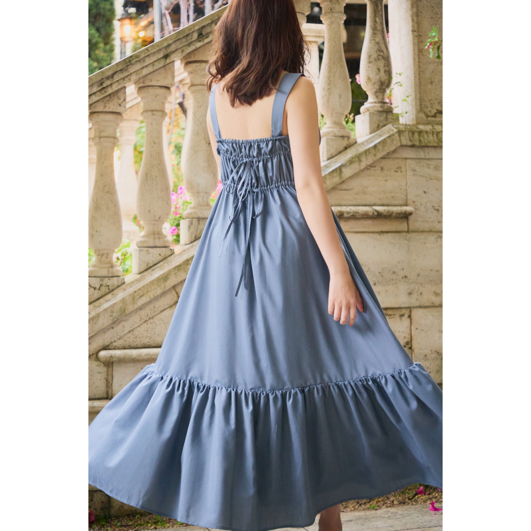 Her lip to(ハーリップトゥ)のherlipto Double Bow Summer Long Dress レディースのワンピース(ロングワンピース/マキシワンピース)の商品写真