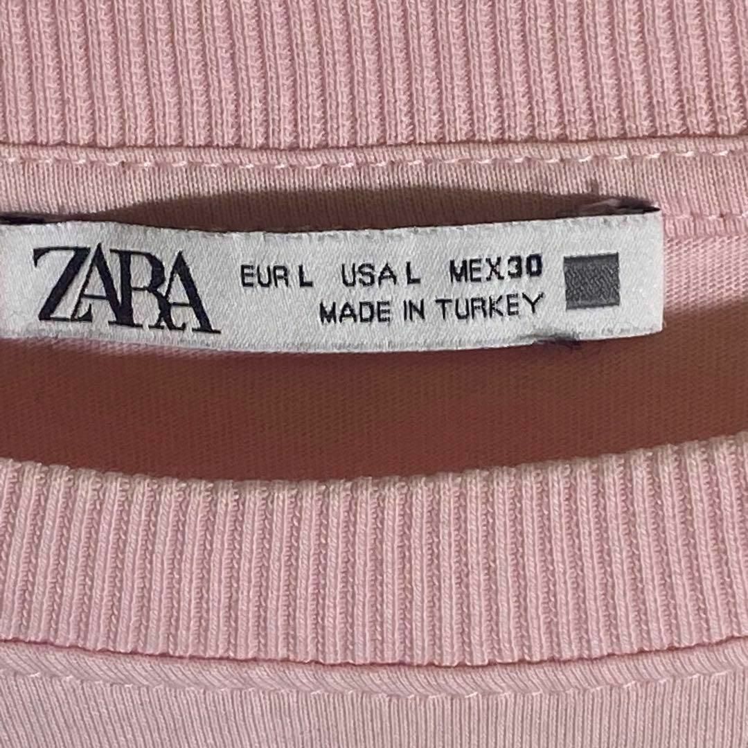 ZARA(ザラ)のZARA ザラ　ブラウス　レディース　ピンク　夏 レディースのトップス(シャツ/ブラウス(半袖/袖なし))の商品写真