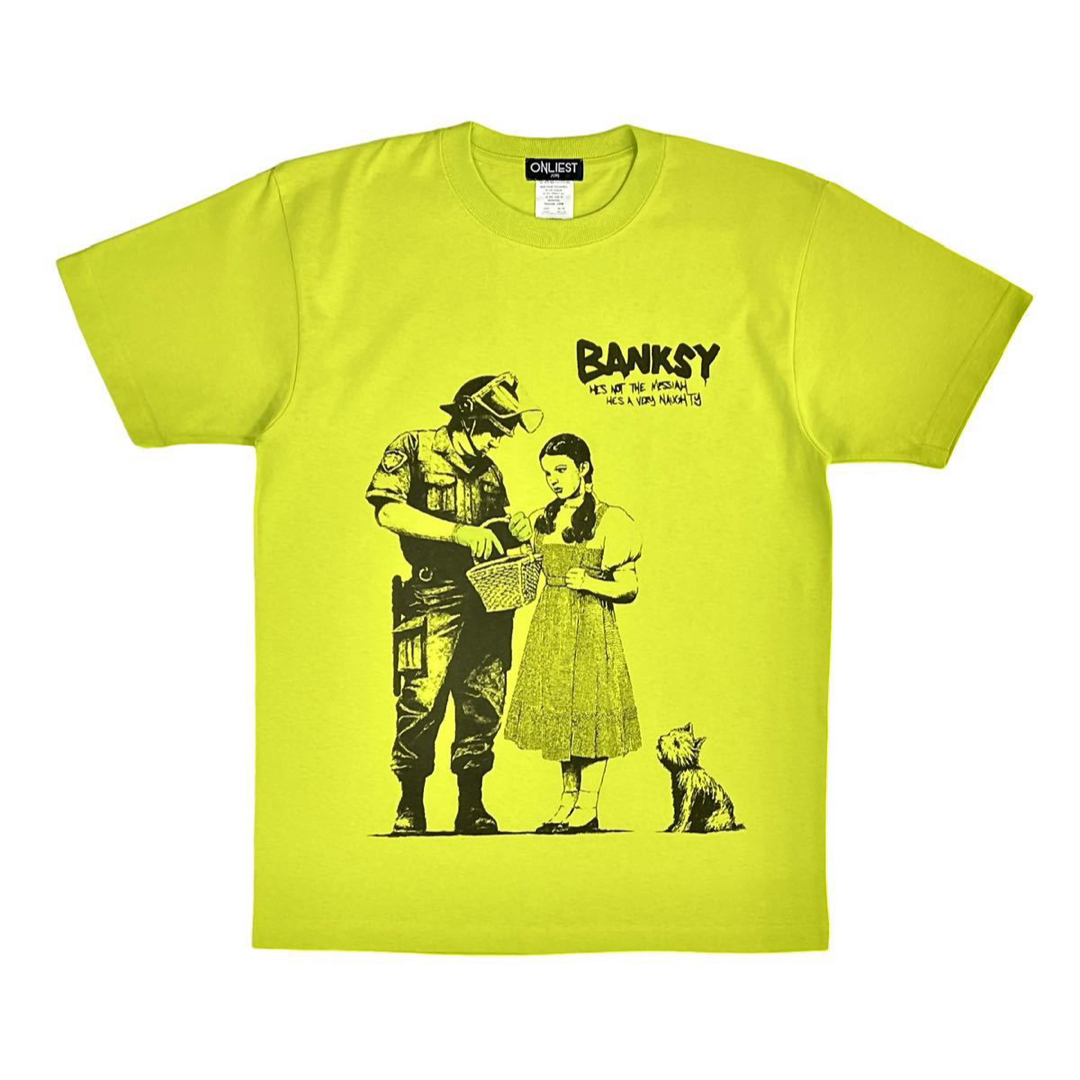 新品 ビッグプリント バンクシー BANKSY マッチ売りの少女 ポリスTシャツ メンズのトップス(Tシャツ/カットソー(半袖/袖なし))の商品写真