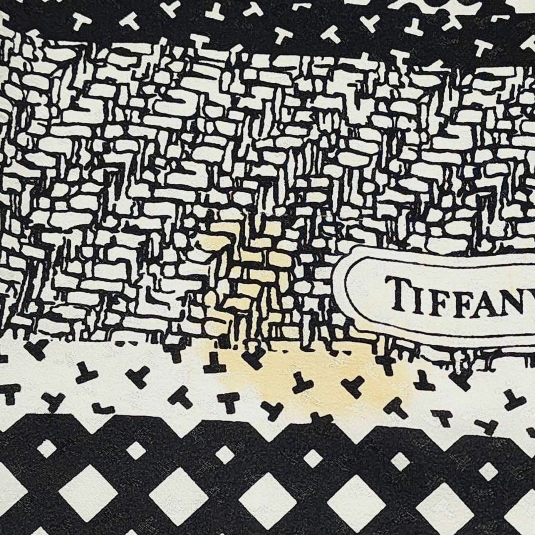 Tiffany & Co.(ティファニー)の★Tiffany&Co.★ スカーフ 大判 チェック Tロゴ シルク ブラック レディースのファッション小物(バンダナ/スカーフ)の商品写真