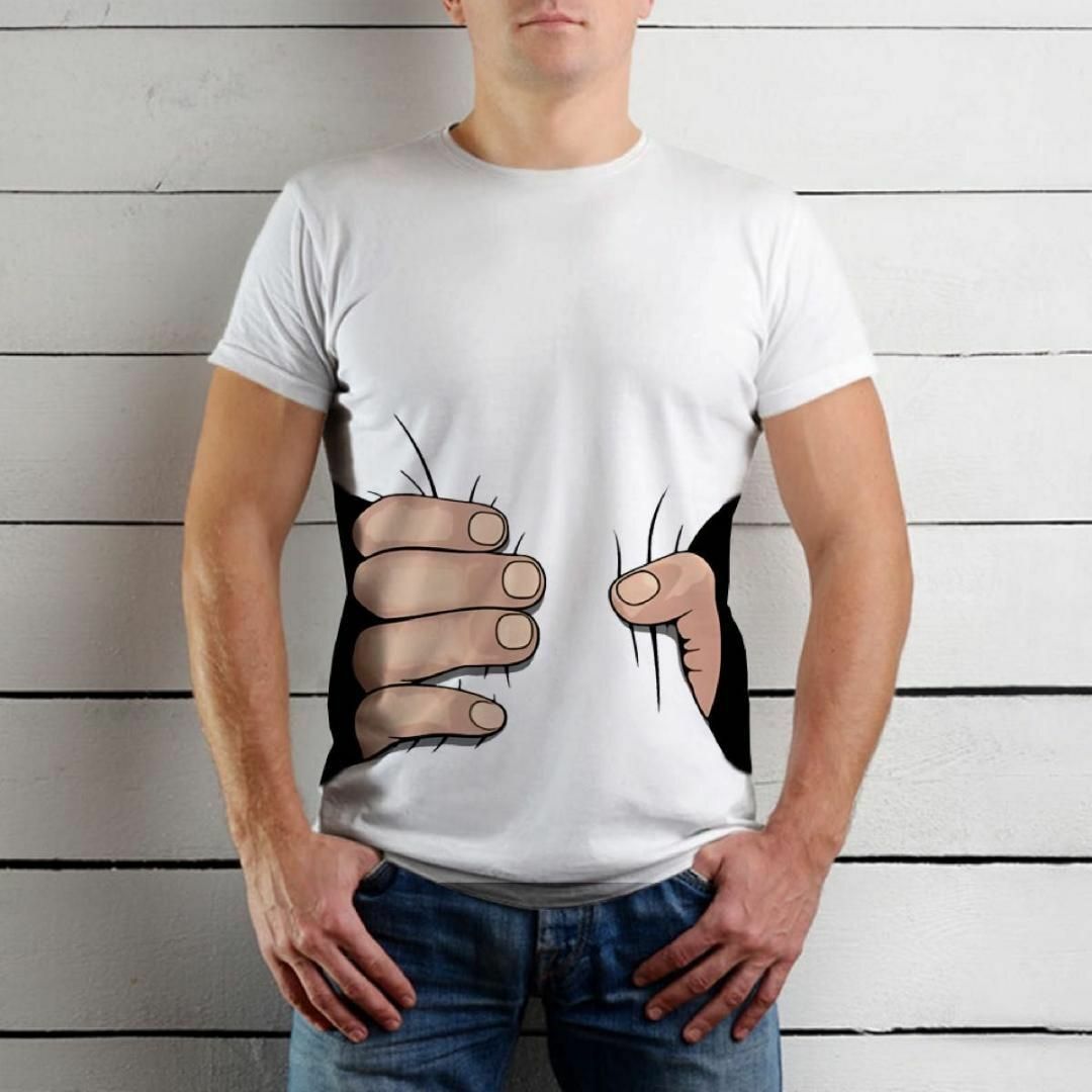 L おもしろTシャツ 半袖　おもしろ　ユニーク　夏 メンズ レディース　ネタ メンズのトップス(Tシャツ/カットソー(半袖/袖なし))の商品写真