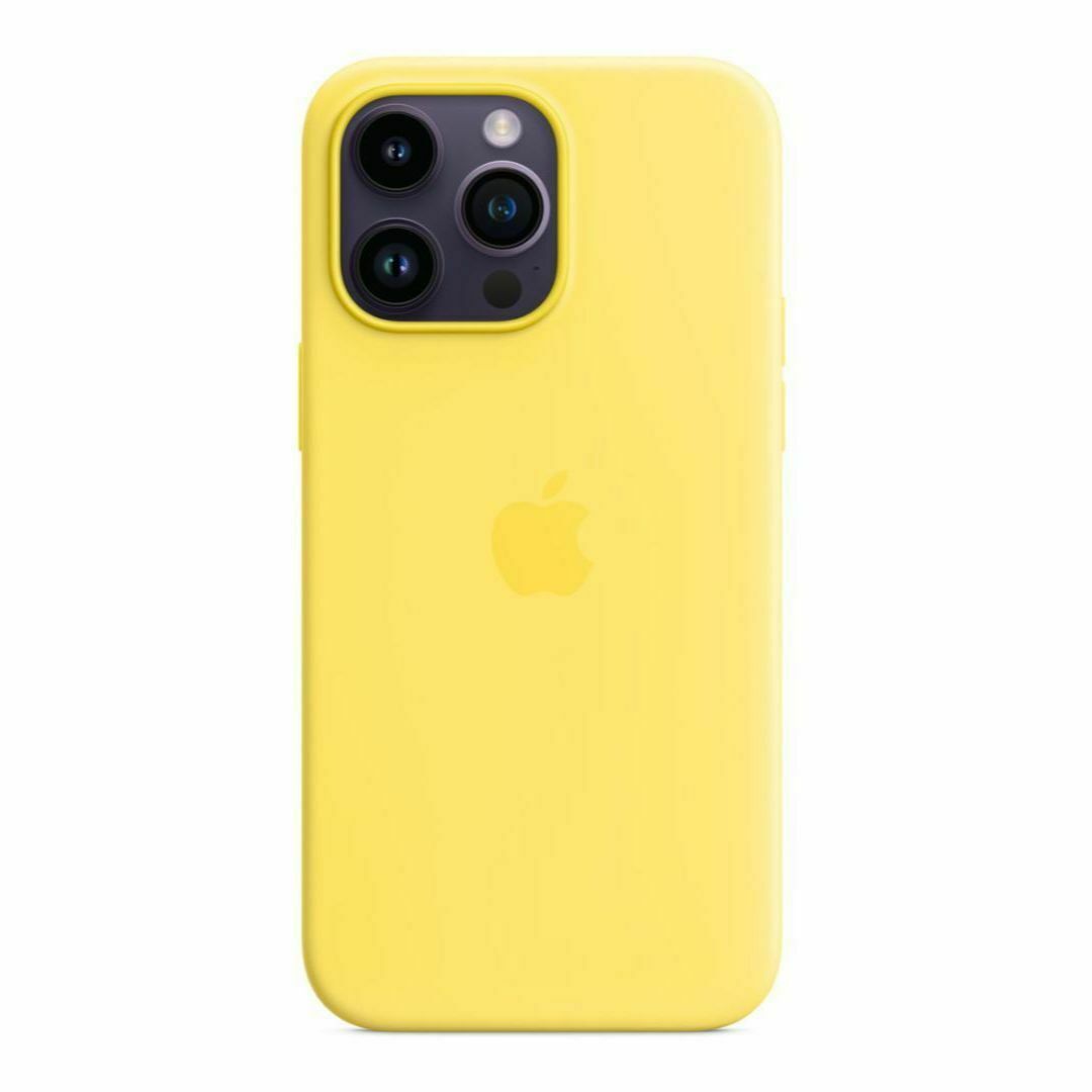 新品-純正互換品-iPhone14ProMax シリコンケース・カナリアイエロー スマホ/家電/カメラのスマホアクセサリー(iPhoneケース)の商品写真