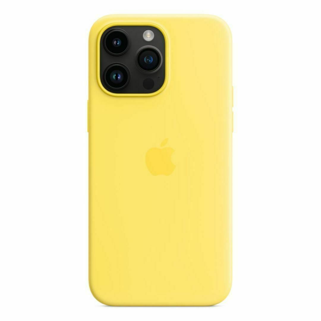 新品-純正互換品-iPhone14ProMax シリコンケース・カナリアイエロー スマホ/家電/カメラのスマホアクセサリー(iPhoneケース)の商品写真