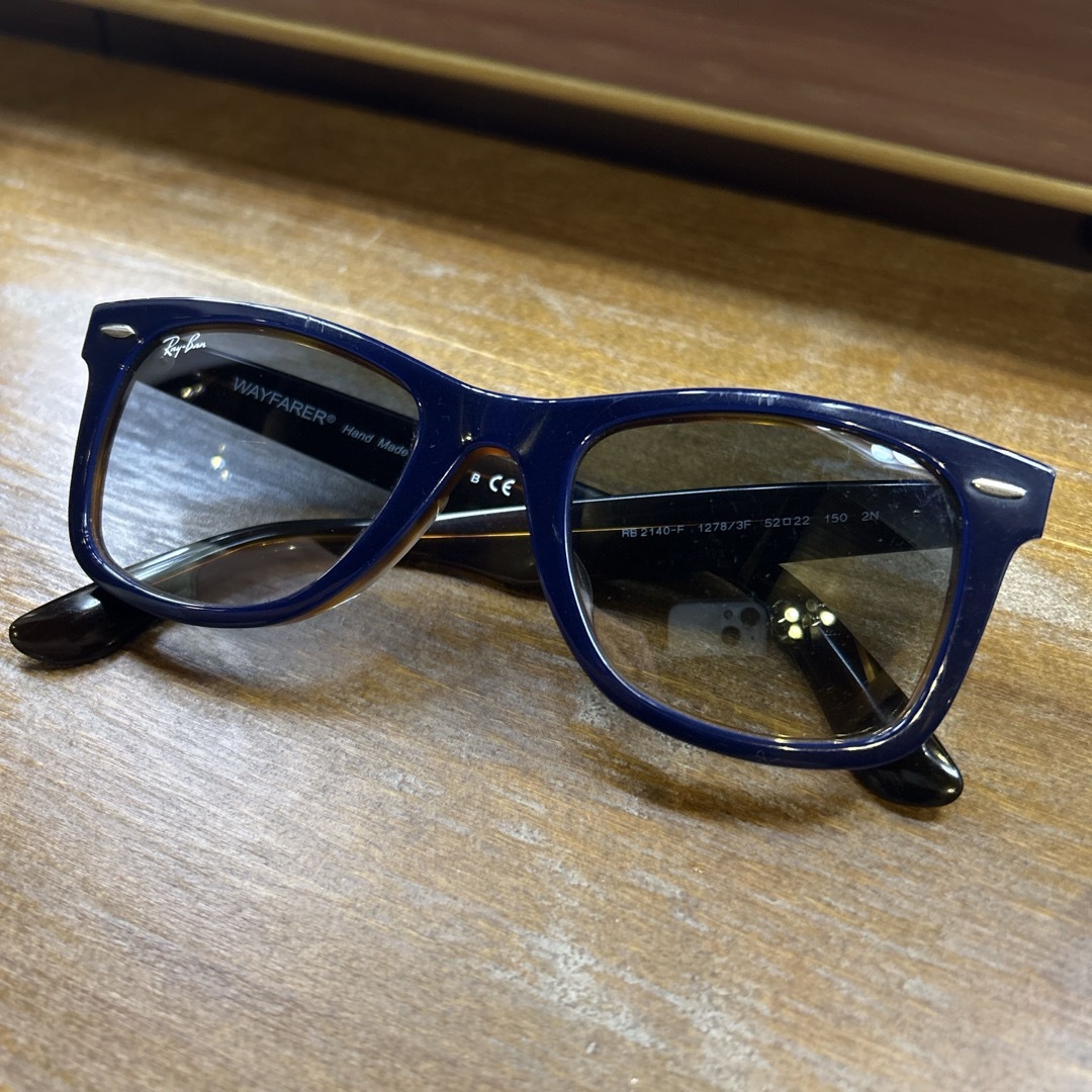 Ray-Ban(レイバン)のRAYBAN レイバン RB2140F 1278/3F ネイビー ブルーハーフ  メンズのファッション小物(サングラス/メガネ)の商品写真