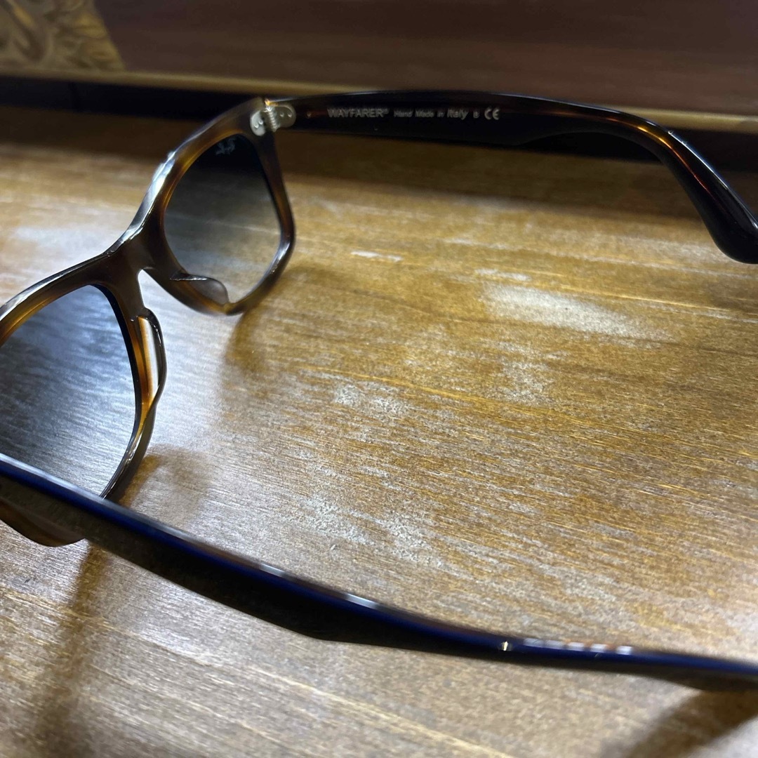 Ray-Ban(レイバン)のRAYBAN レイバン RB2140F 1278/3F ネイビー ブルーハーフ  メンズのファッション小物(サングラス/メガネ)の商品写真