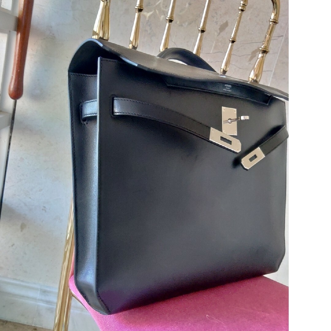 Hermes(エルメス)の♥️2022刻印U/エルメスKellyDepeche36/ノワ-ル×シルバー メンズのバッグ(その他)の商品写真
