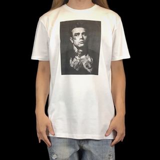 新品 ジェームズディーン タトゥ コラージュ 理由なき反抗 エデンの東 Tシャツ(Tシャツ/カットソー(半袖/袖なし))