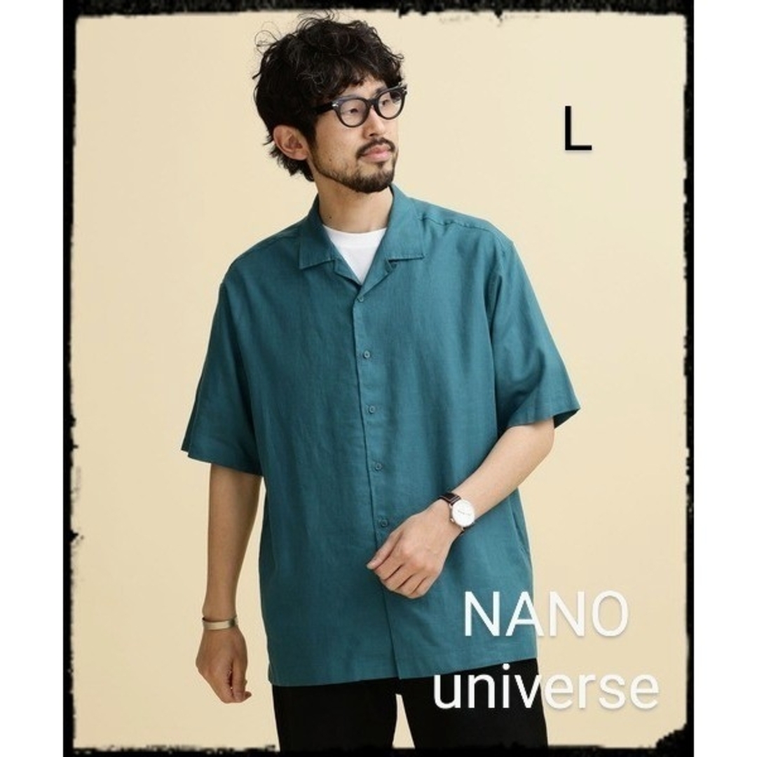 NANO universe【美品】LB.04/フレンチリネンオープンカラーシャツ メンズのトップス(シャツ)の商品写真