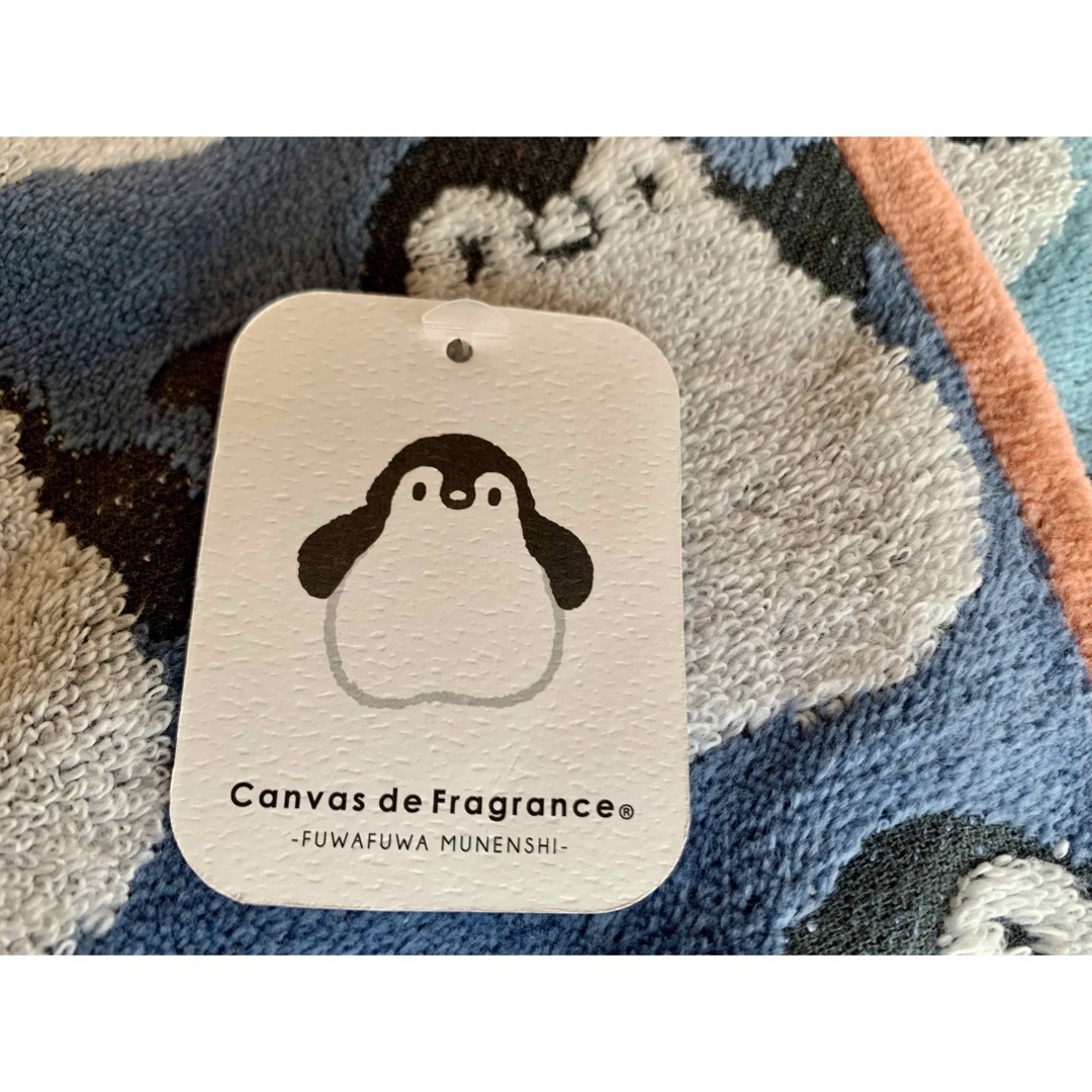 新品【Canvas de Fragrance 】フェイスタオル2枚　ペンギン柄　 インテリア/住まい/日用品の日用品/生活雑貨/旅行(タオル/バス用品)の商品写真