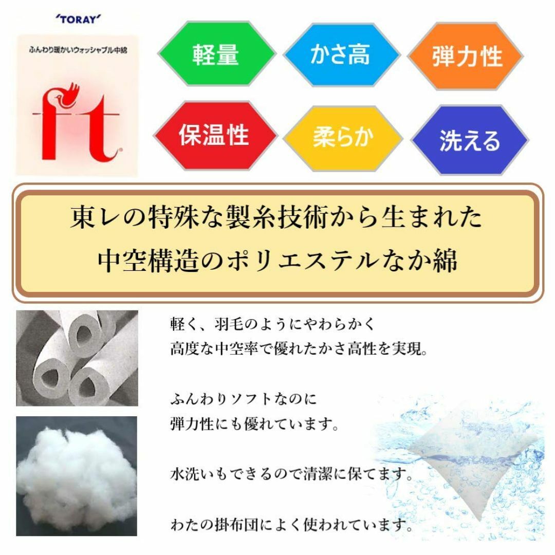 蜂屋 HACHIYA ヌードクッション 60×60cm 中身 背当 洗える 日本 インテリア/住まい/日用品のインテリア小物(クッション)の商品写真