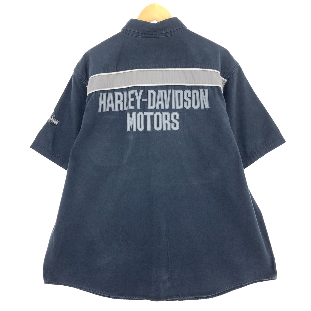 Harley Davidson(ハーレーダビッドソン)の古着 ハーレーダビッドソン Harley-Davidson 半袖 ワークシャツ メンズXXL /eaa448608 メンズのトップス(シャツ)の商品写真