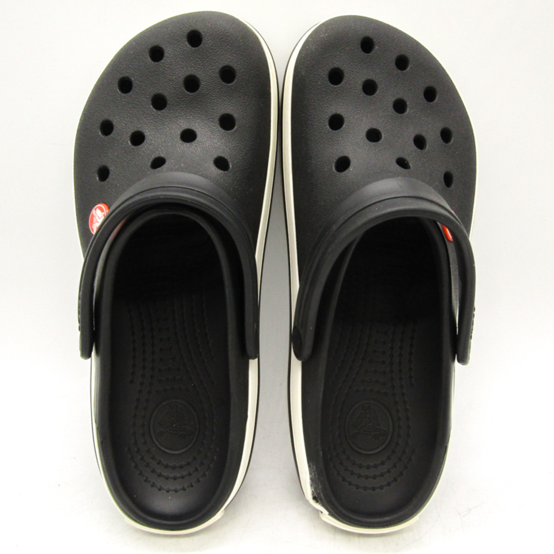 クロックス サンダル サボ ブランド 靴 黒 レディース W8サイズ ブラック crocs レディースの靴/シューズ(サンダル)の商品写真