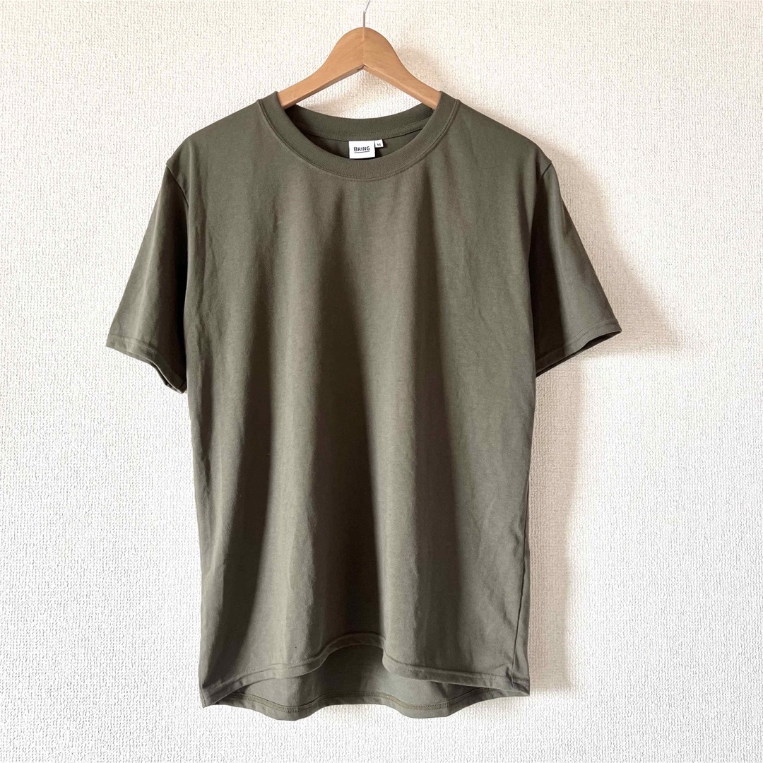 美品★ BRING Tシャツ Basic DRY COTTONY カーキ M メンズのトップス(Tシャツ/カットソー(半袖/袖なし))の商品写真