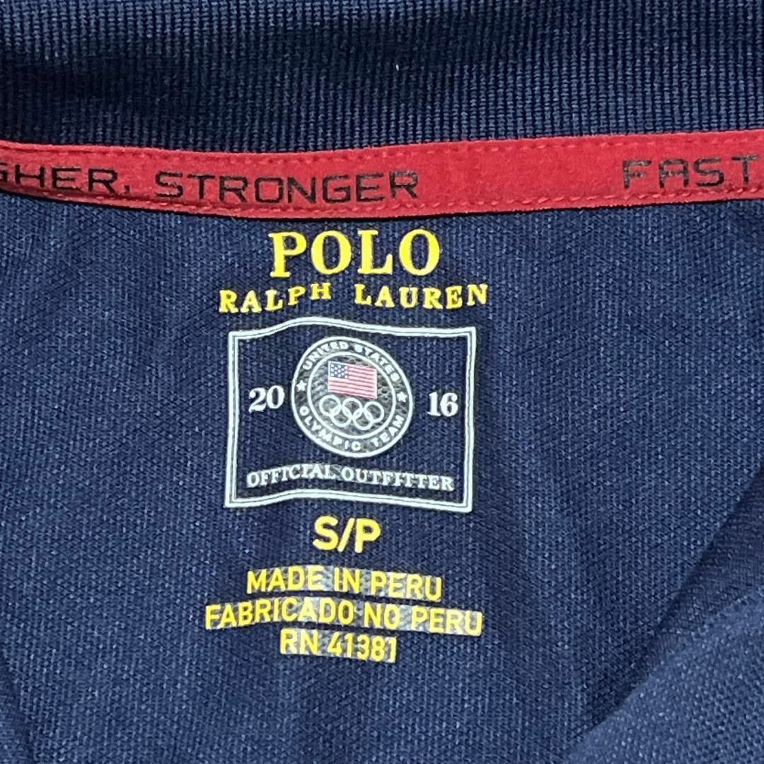 POLO RALPH LAUREN(ポロラルフローレン)のポロラルフローレン 半袖ポロシャツ USAチーム オリンピック 夏物古着bh5 メンズのトップス(ポロシャツ)の商品写真