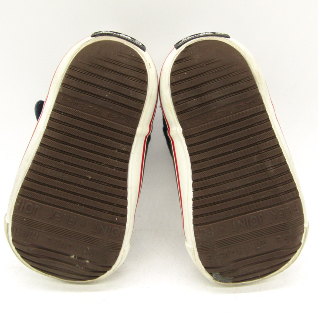 ミキハウス スニーカー ミドルカット ダブルビー ブランド シューズ 靴 日本製 ベビー 男の子用 13サイズ ブルー MIKIHOUSE キッズ/ベビー/マタニティのキッズ靴/シューズ(15cm~)(スニーカー)の商品写真