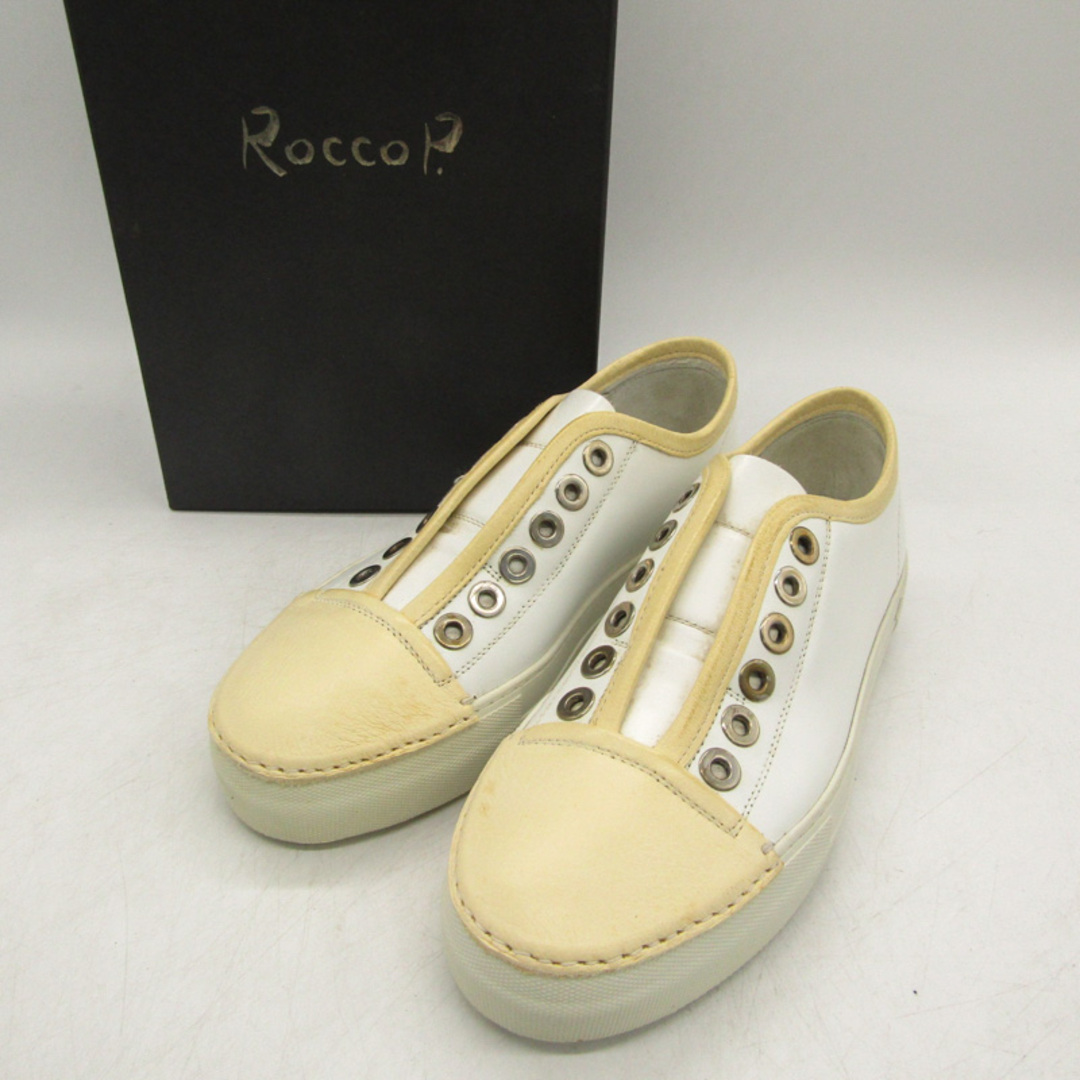ロッコ・ピー スニーカー スリッポン ブランド シューズ 靴 白 レディース 35サイズ ホワイト RoccoP レディースの靴/シューズ(スニーカー)の商品写真
